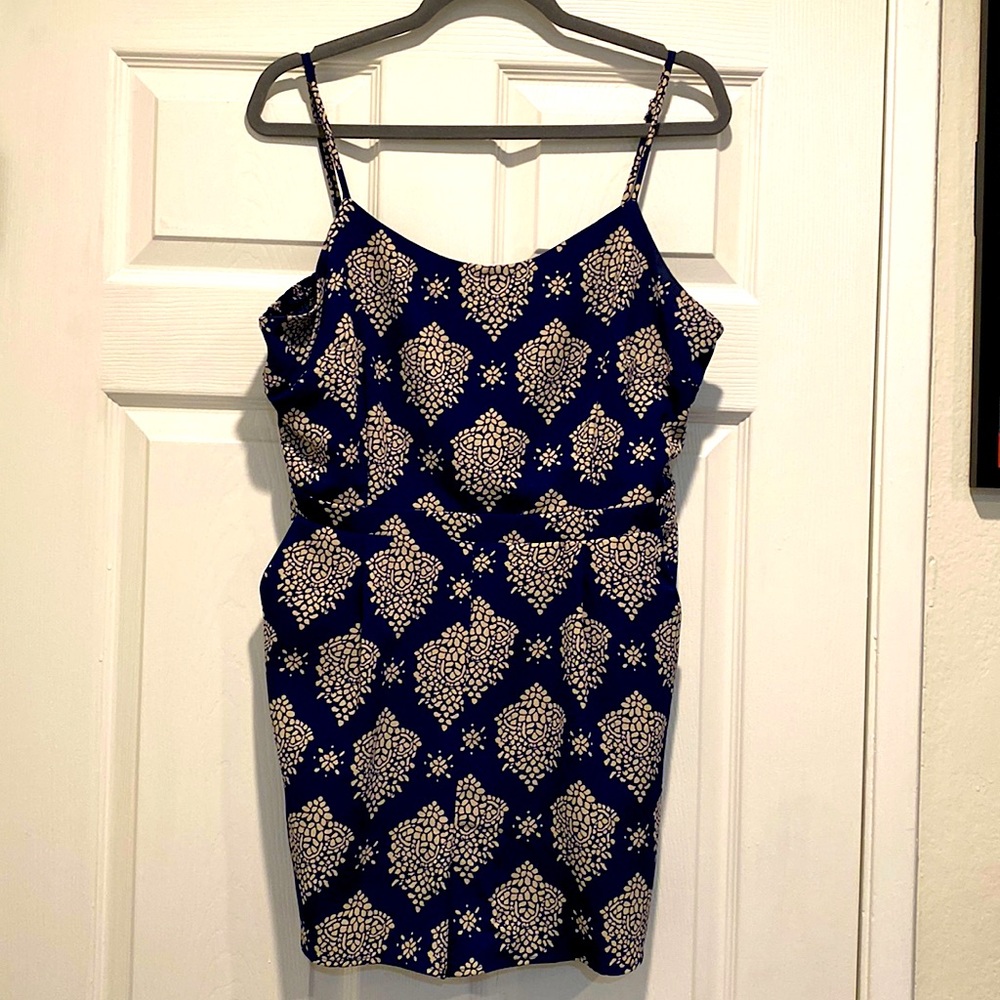 Adorable navy blue Sweet Rain romper